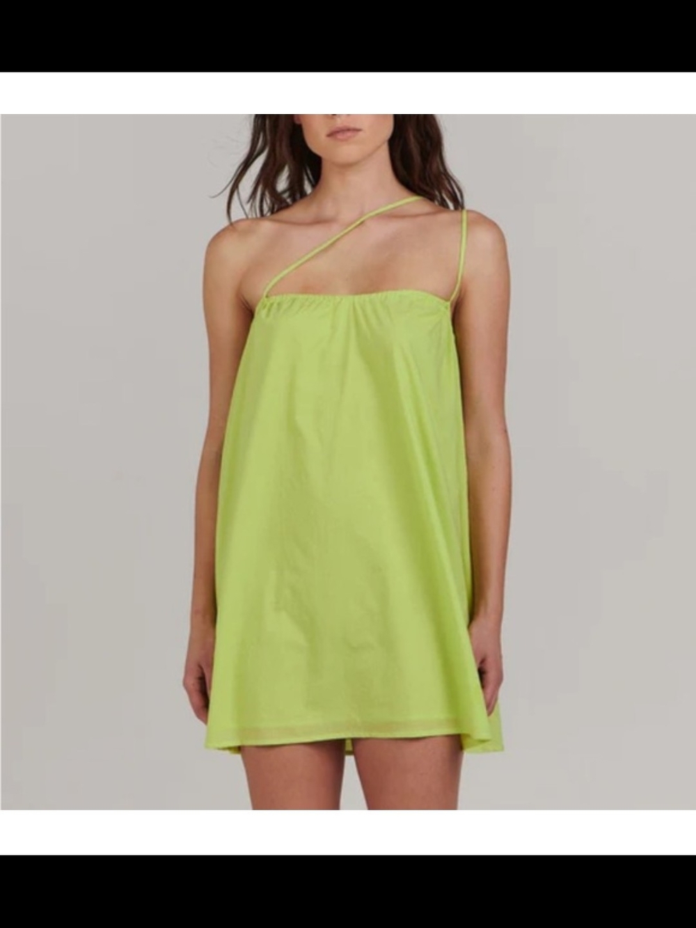 Anthropologie Charlie Holiday Alfie Mini DressLime Green